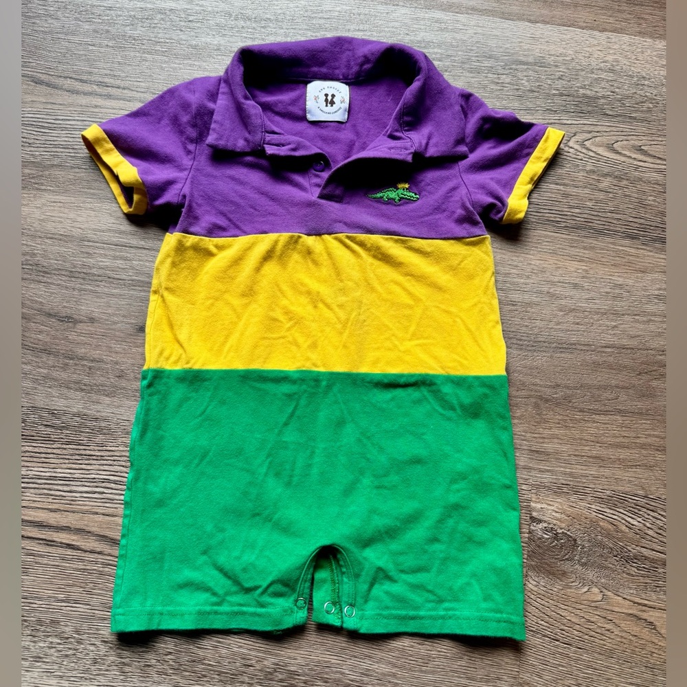 Mardi Gras Polo Shortall, 3T